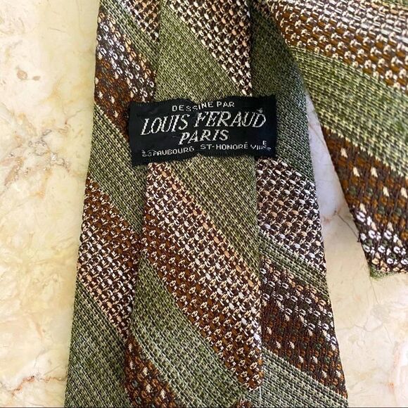 Vintage Louis Feraud Woven Neck Tie - Picture 4 of 5